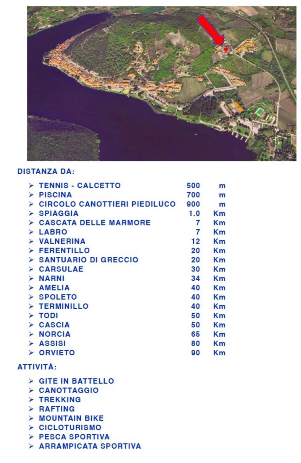I Segreti Del Lago Piediluco Bagian luar foto